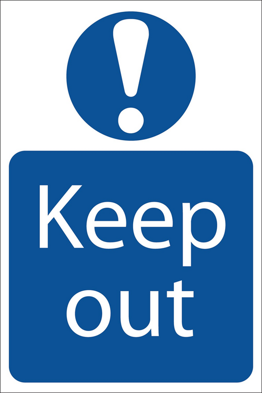 Draper KEEP OUT SIGN LARGE 72913 Keep Out' Mandatory Sign