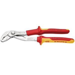 Draper VDE COBRA W/PUMP PLIER 250MM 34672 VDE CobraÂ® Chrome Waterpump Pliers