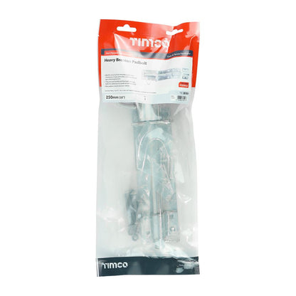TIMCO Heavy Brenton Padbolt HDG 10" Pack 1