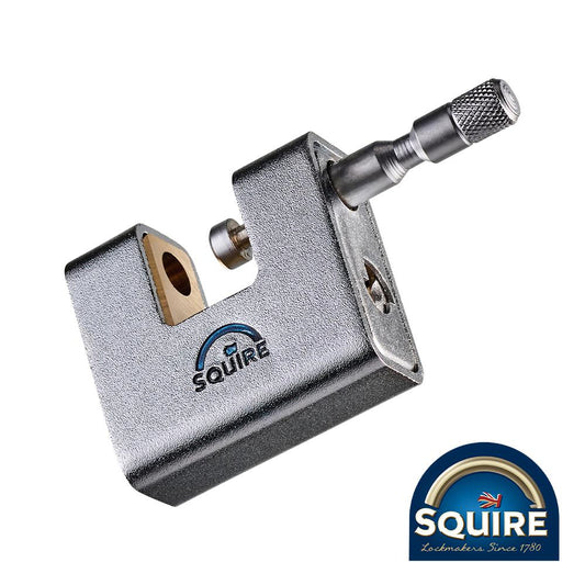 TIMCO Armoured Brass Block Lock 60mm Red Pack 1