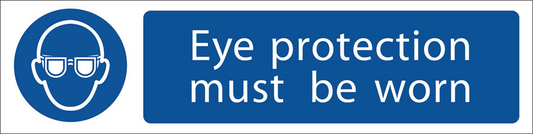 Draper EYE PROTECTION SIGN SMALL 73085 Eye Protection' Mandatory Sign