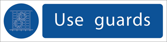 Draper USE GUARDS SIGN 73102 Mandatory Signs