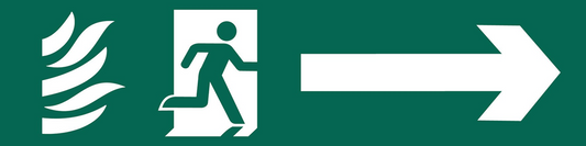 Draper RUNNING MAN ARROW RIGHT SIGN 73164 Safe Condition Signs