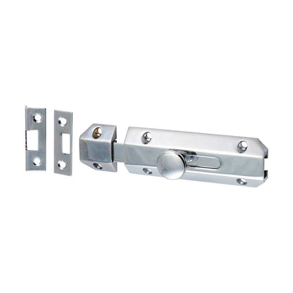 TIMCO Architectural Bolt Pol. Chrome 100 x 35mm Pack 1