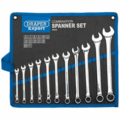 Draper 11PC COMBINATION SPANNER SETMM 29545 Draper Expert HI-TORQÂ® Metric Combination Spanner Set (11 Piece)