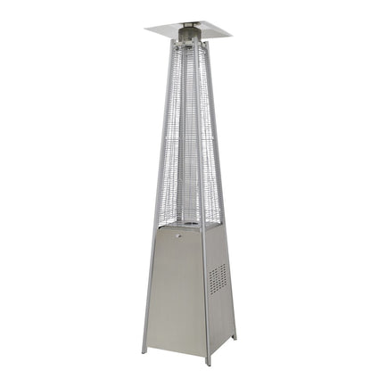 Dellonda DG99 13kW Pyramid Gas Patio Heater 13kW Commercial/Garden Use - Stainless Steel | Tip-Over Switch, Adjustable | Innovative design of Gas