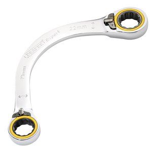 Draper 19X22MM HALF MOON RATCHET SPAN 03937 HI-TORQÂ® Double Ring Ratchet Half Moon Spanners