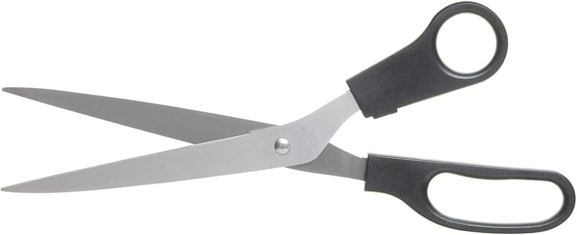Fit For The Job 10 Inch Stainless Steel General Purpose Scissors with Plastic Handle for Decorating, Wallpaper and Everyday Cutting