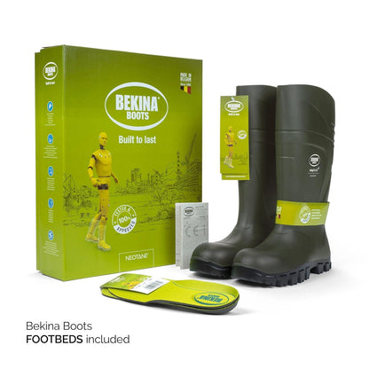Bekina StepliteX SolidGrip Safety Wellington Boots BNXAN4P9180 S5 SRC Insulated Green