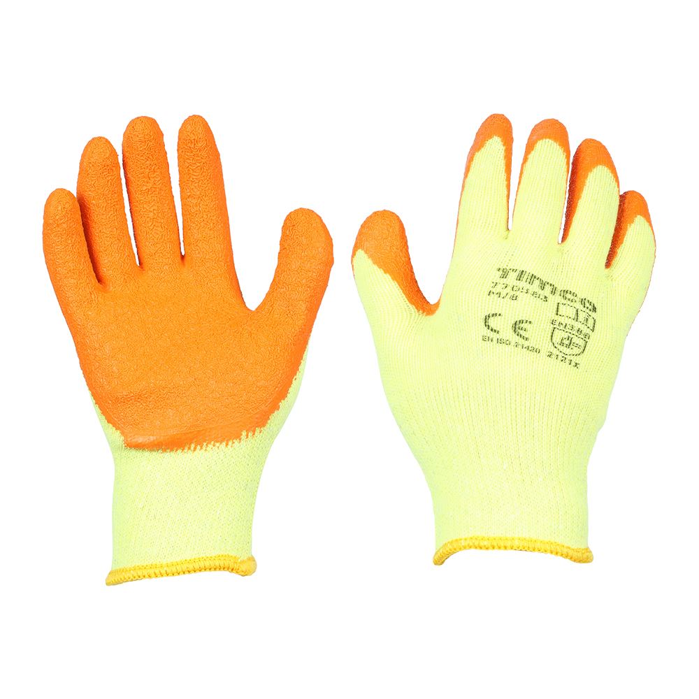 TIMCO Eco Glove Latex Crinkle Bulk Medium Pack 12