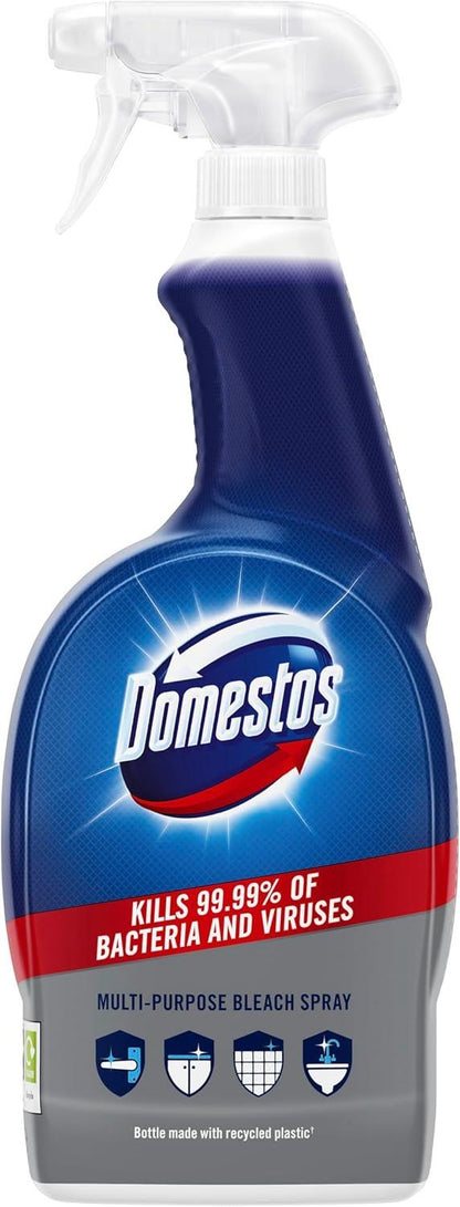 Domestos Bleach Multi Purpose Cleaner Spray Disinfectant Kitchen Bathroom