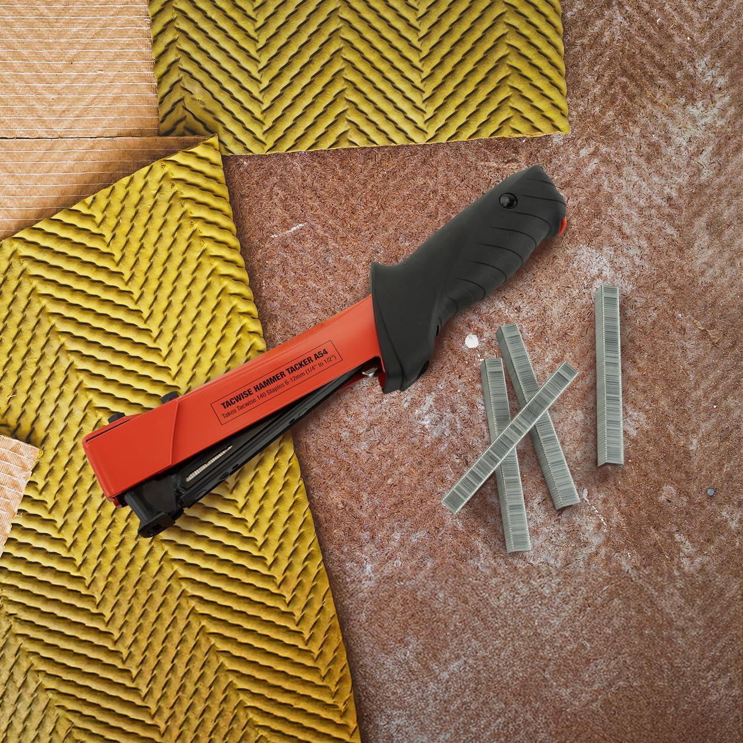 Tacwise 1173 A54 Heavy Duty Hammer Tacker, Uses Type 140 / 6 - 12 mm Staples