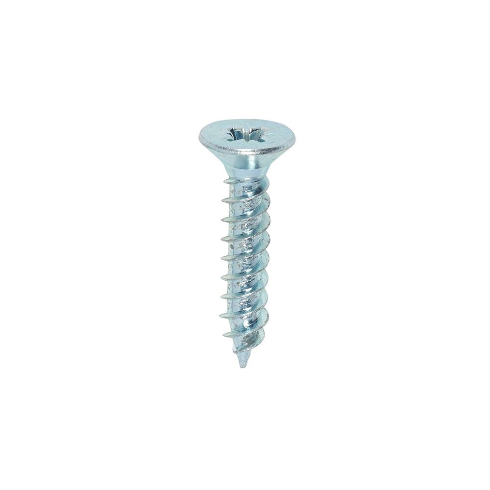 TIMCO Twin Woodscrew PZ2 CSK Zinc 10 x 1 Silver Pack 200