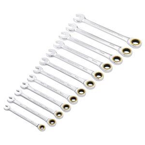 Draper 12PC RATCHETING SPANNER SET 03897 HI-TORQÂ® Metric Ratchet Combination Spanner Set (12 Piece)