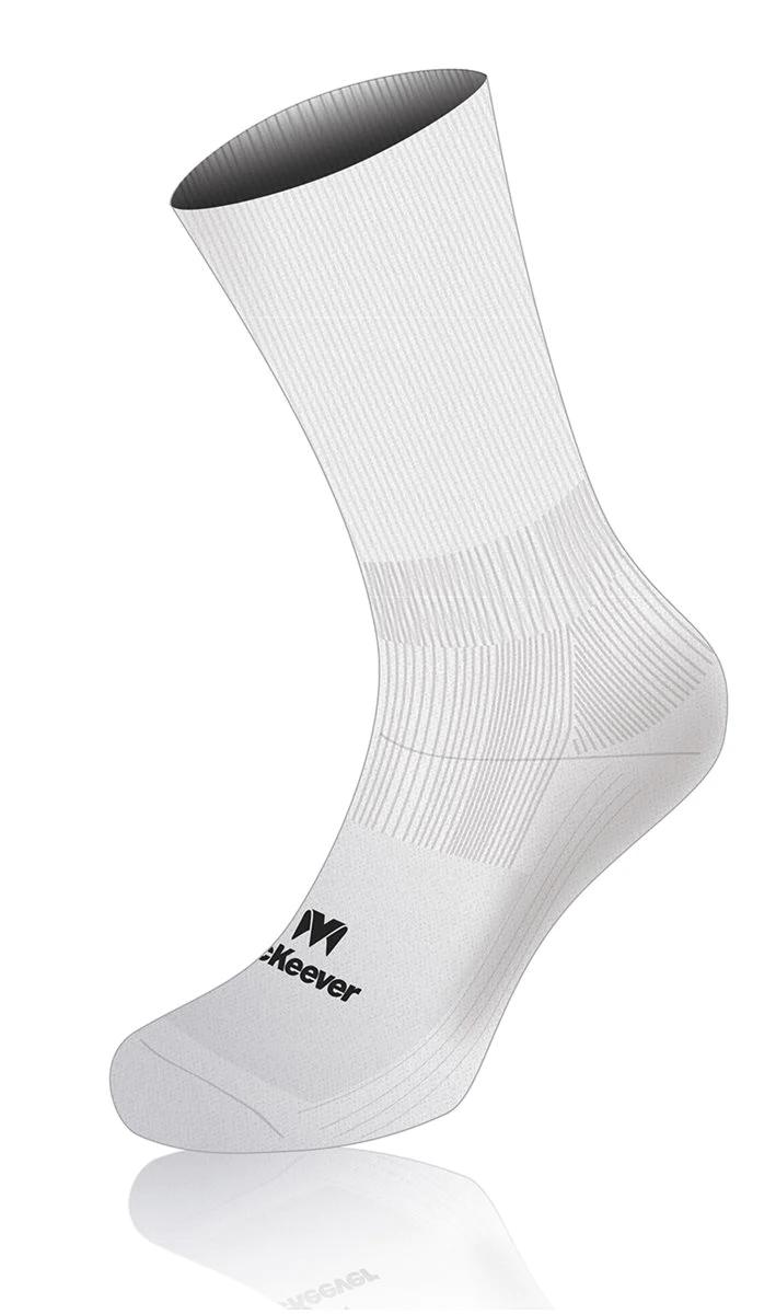 McKeever Pro Mid Plain Youth Socks - 3-6 - White