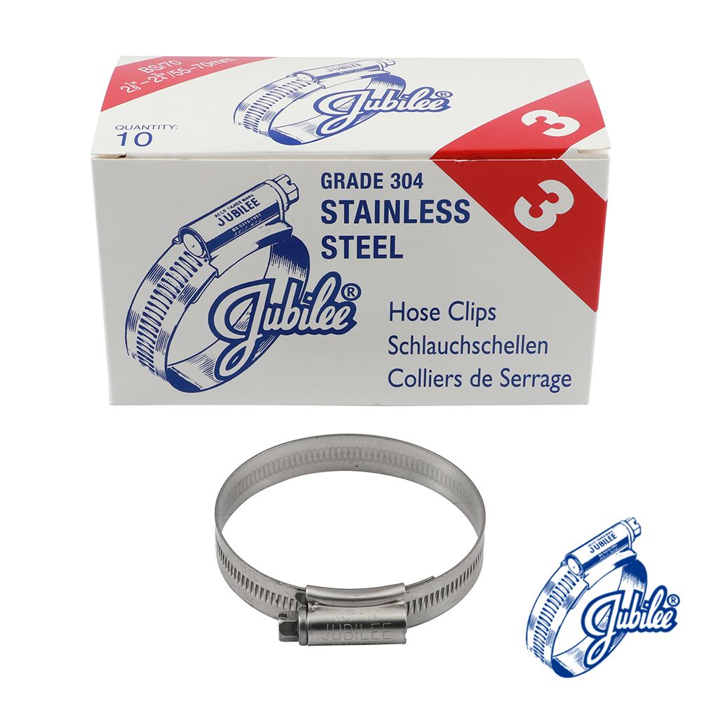 TIMCO Jubilee Clip SS 55-70mm Pack 10