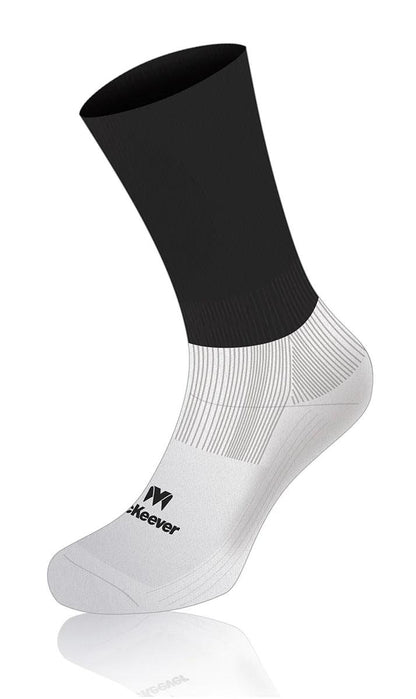 McKeever Pro Mid Plain Youth Socks - 3-6 - Black/White