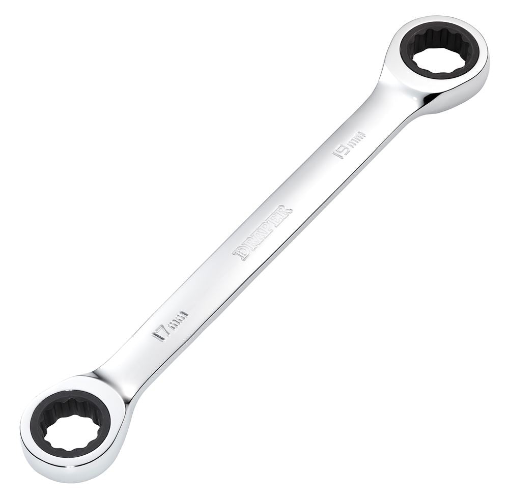 Draper 17X19 RATCHET RING SPANNER 27740 27740 HI-TORQÂ® Metric Double Ratchet Ring Spanner