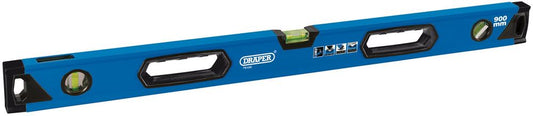75105 Draper Box Spirit Level with Handle, 900mm DL80 Spirit Levels Professional Trade DIY Workshop Garage Use