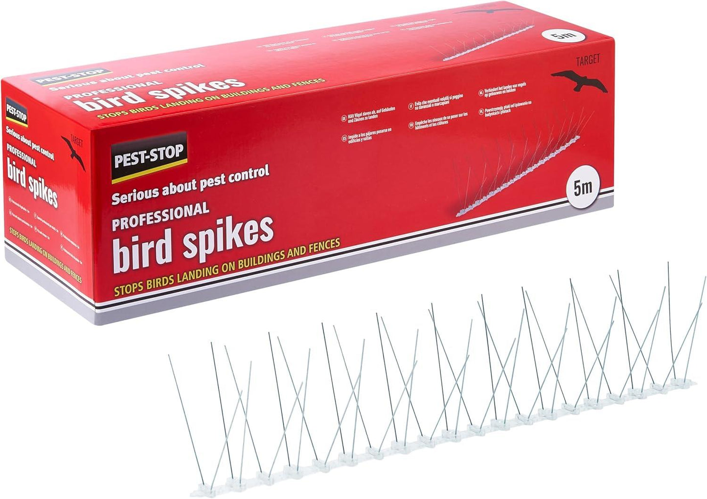Pest Stop Professional Bird Spikes 10 x 500mm Strips MPN PSPBS10