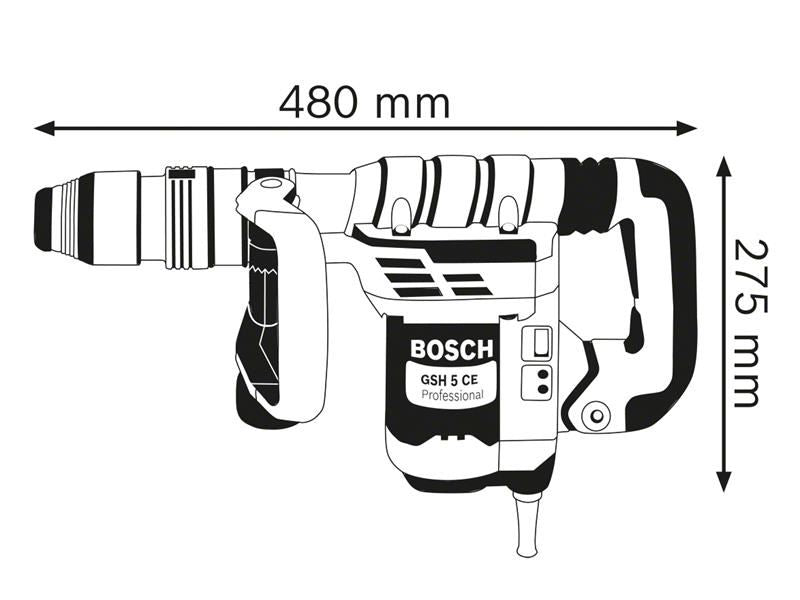 BSH GSH 5 CE SDS-Max Professional Demolition Hammer 1150W 240V