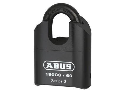 ABUS 51555 190/60 60mm Heavy-Duty Combination Padlock Closed Shackle (4-Digit) Carded