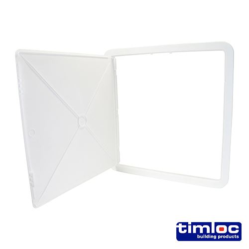 TIMCO Access Panel Hinged White 470 x 470 White Pack 1