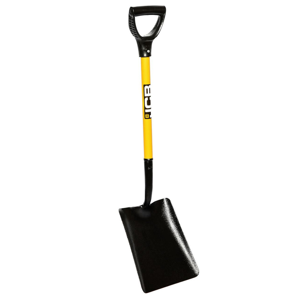 JCB JCBSS2S01 Site Shovel 250x300mm Blade Heavy Duty Steel Square Mouth Professional Contractor Shovel Building Shovel