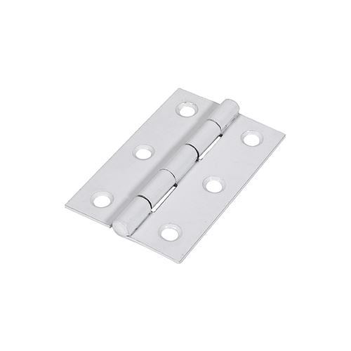 TIMCO Butt Hinge Fixed Pin White 75 x 50 White Pack 2