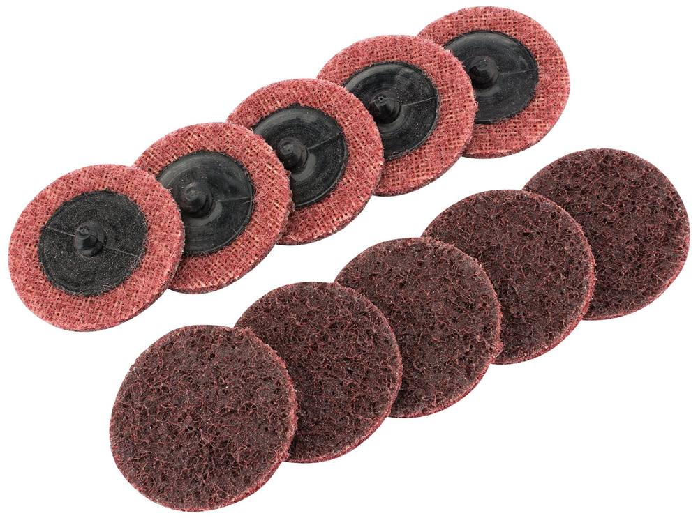 Draper SURF.COND.PAD 50MM MEDIUM (10) 75623 Polycarbide Abrasive Pads