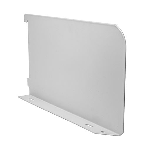 TIMCO Twin Slot Shelf End White 250mm White Pack 1
