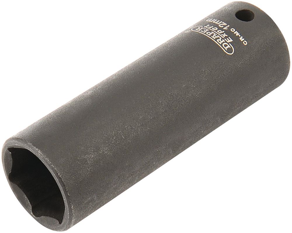 Draper 12MM IMP.DEEP SCKET 1/4DR 05190 1/4" Sq. Dr. Draper Expert HI-TORQÂ® Metric Deep Impact Sockets