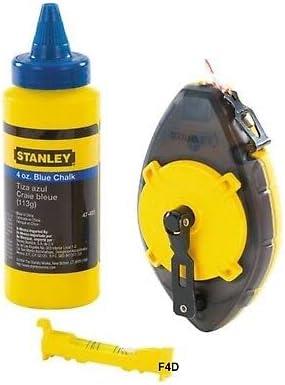 Stanley 30m Power Winder Chalk Line Reel Set With Chalk & Level