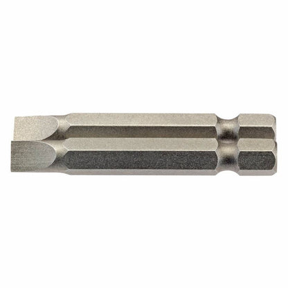Draper 2PC 50MM 6.0MM P.SLOT.S/D BIT 64096 1/4" Hex. Plain Slot E Shank Insert Bits