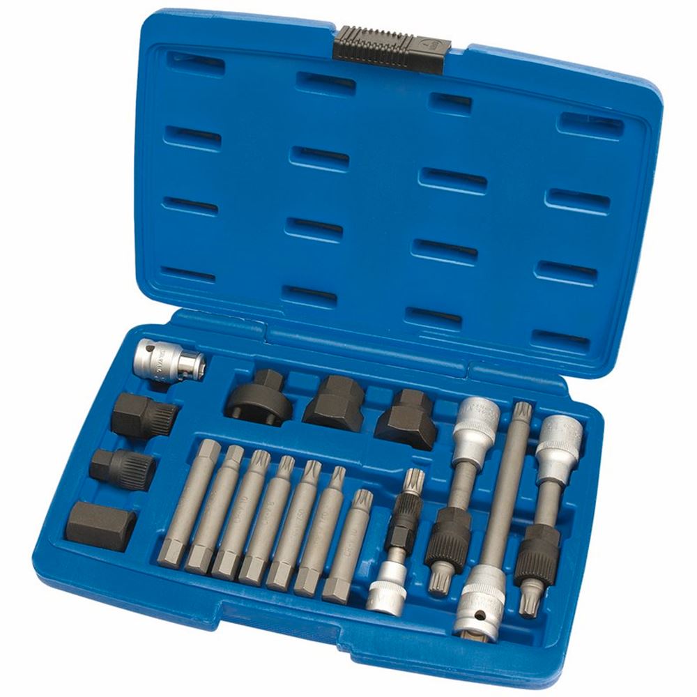 Draper ALTERNATOR PULLEY S/KIT 18PCE 31921 Alternator Pulley Tool Kit (18 Piece)