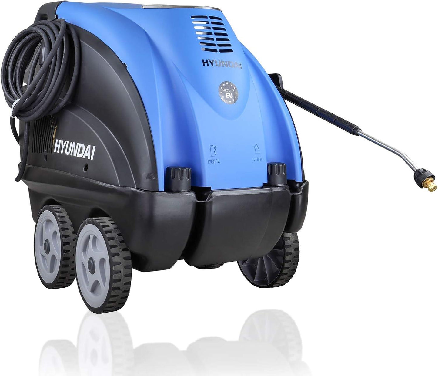 Hyundai 6.3kW Hot Pressure Washer 140°C Industrial Power Washer 3050 PSI
