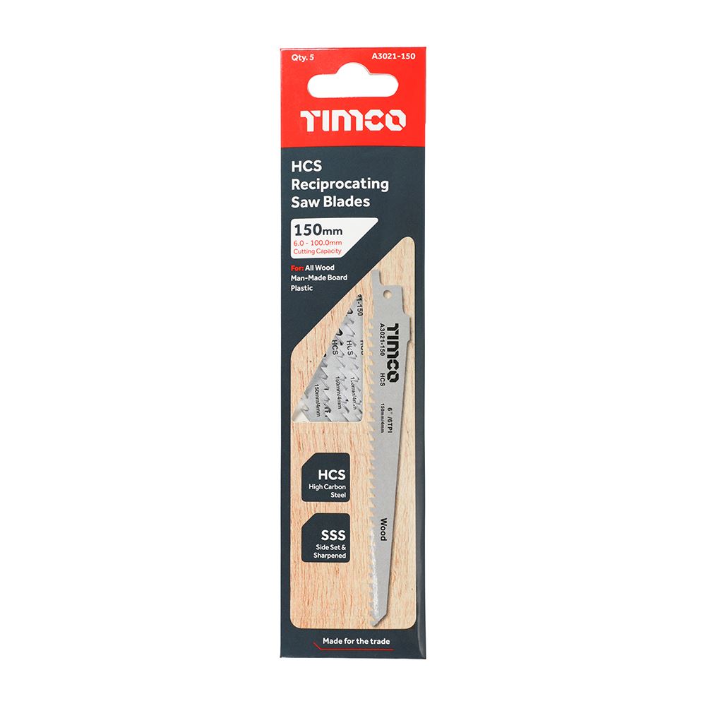 TIMCO HCS Sabre Blades for Wood S644D Pack 5