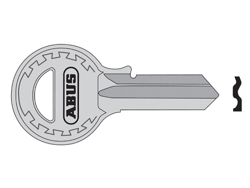 ABUS 00682 T84/40 40mm Left Hand Key Blank 08682