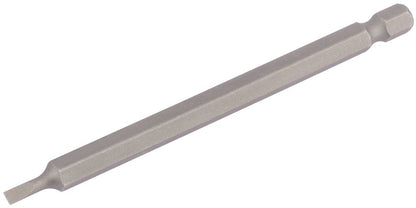 Draper 100MM 3.0MM P.SLOT.S/D BIT 64341 1/4" Hex. Plain Slot E Shank Insert Bits