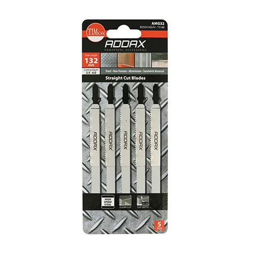 TIMCO Jigsaw Blade for Metal T318A Pack 5