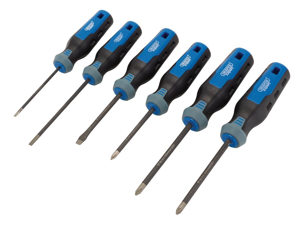 Draper 6PC DIAMOND TIP S/DRIVER SET 95162 95162 Diamond Tipped Screwdriver Sets