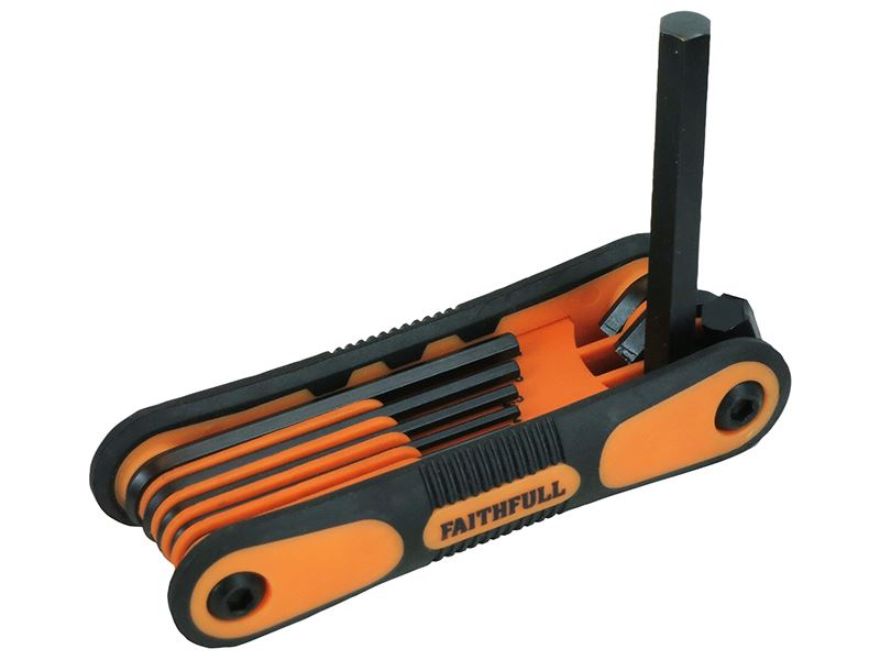 Faithfull FAIHKSF8M Folding Hexagon Key Set, 8 Piece (1.5-8mm) FAIHKSF8M |