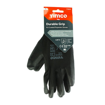TIMCO Durable Grip Glove PU Medium Pack 1