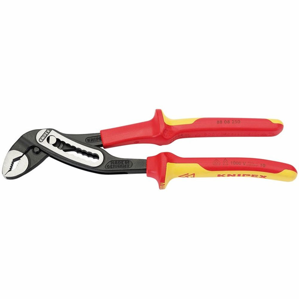 Draper VDE ALLIGATOR PLIERS 250MM 32013 VDE Fully Insulated AlligatorÂ® Waterpump Pliers
