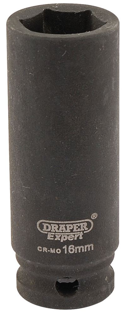 Draper 16MM IMPACT DEEP SOCKET 3/8DR 06889 3/8" Sq. Dr. Draper Expert HI-TORQÂ® Metric Deep Impact Sockets