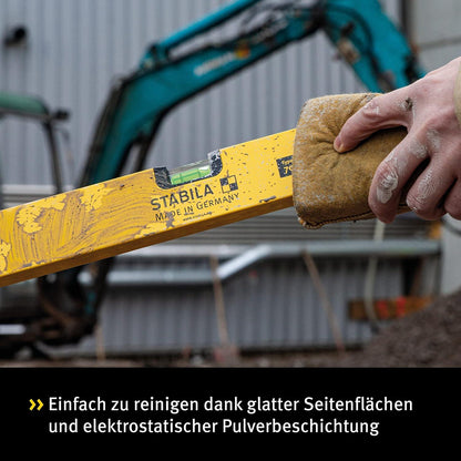 STABILA Type 70-2 Double Plumb Spirit Level All Sizes – 3 Vial Lightweight Aluminium Level with Long-Term Accuracy