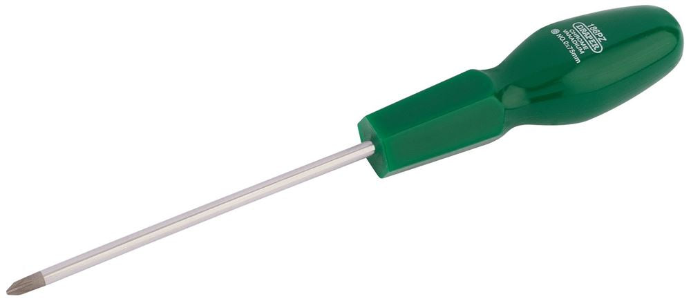 22356 Draper PZ Type Cabinet Pattern Screwdriver, No.0 x 75mm (Sold Loose) 186PZB Cabinet Screwdrivers - 186 Range Professional Trade DIY Workshop G