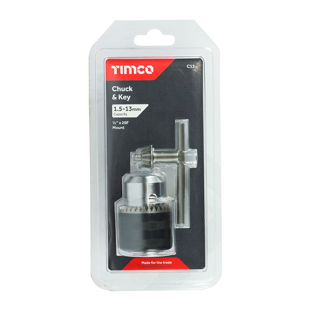 TIMCO Chuck & Key 1/2" Pack 1