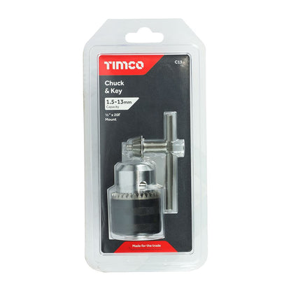 TIMCO Chuck & Key 1/2" Pack 1