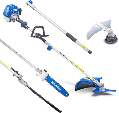 Hyundai 52cc Petrol 5 in 1 Garden Multi Tool Strimmer Hedge Trimmer Saw